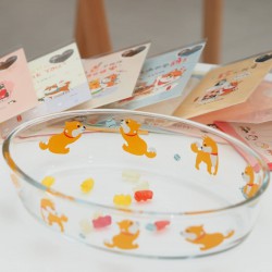 柴犬焗爐餐具（楕圓）