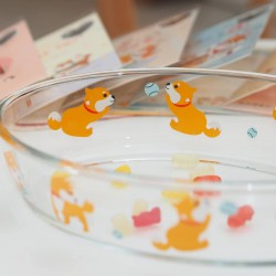 柴犬焗爐餐具（大正方）