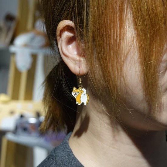柴犬耳環