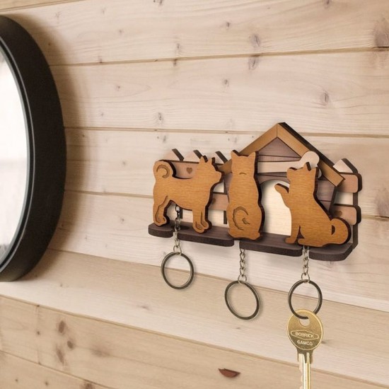 柴犬鎖匙扣套裝