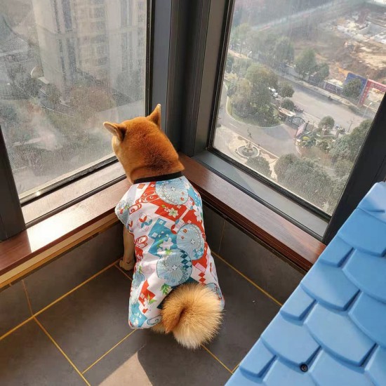 柴犬和式毛絨背心